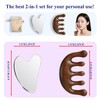 LuojinLuoda Stainless Steel Gua Sha Facial Tools & Wooden Scalp