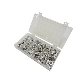 150pc Pop Nut Pop Rivet Rivet Nut Kit M3 M4 M5 M6 M8 M10 Aluminum Flat Head Nut Rivet