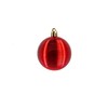 Plastic Christmas Baubles Red - Pack of 12 Diameter 6