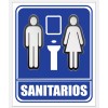 Señalamiento Estireno 30 Baño Mixto 20x25 Cms