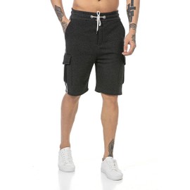 Redbridge Cargo Shorts Sweatpants Knee-Length Premium Quality, gray