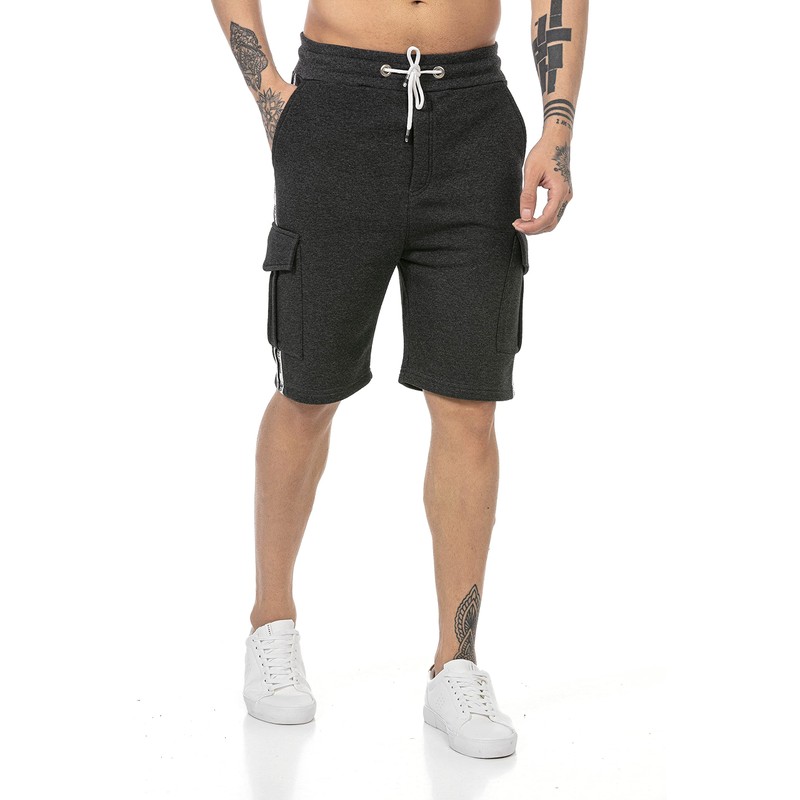 Redbridge Cargo Shorts Sweatpants Knee-Length Premium Quality, gray