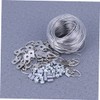 DOITOOL 20sets Cable Hanging Hook Kit Photo Frame Hangers Versatile