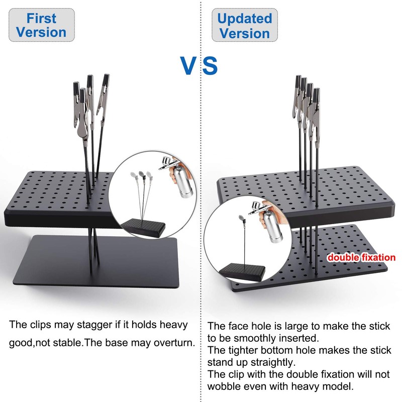 GJJC09B 1PC Painting Stand Base and 20PCS Alligator Clip Stick