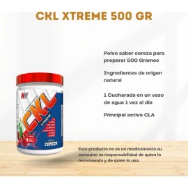 Ckl Xtreme 500 Gr Advance Nutrition Cla, Cafeína, L Carnitin                                                                                          