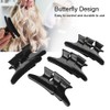 Black Hairdressing Clamps, Hair Claw Clamps 12Pcs/set Hair Clip, PP