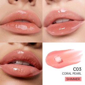 CATKIN Serum Plumping Lip Gloss, Hydrate & Volumize, Juicy Shine, 90% Nourishing Essence, Long Lasting and Non-Sticky, Soothing & Cooling Sensation lip plumper for A 3D Look, 3.5ml