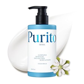PURITO Loción Corporal Hidratante con Manteca de Karité para Piel Seca - Body Lotion K-Beauty Aroma Fresco Océano - Crema Corporal No Grasosa de Rápid