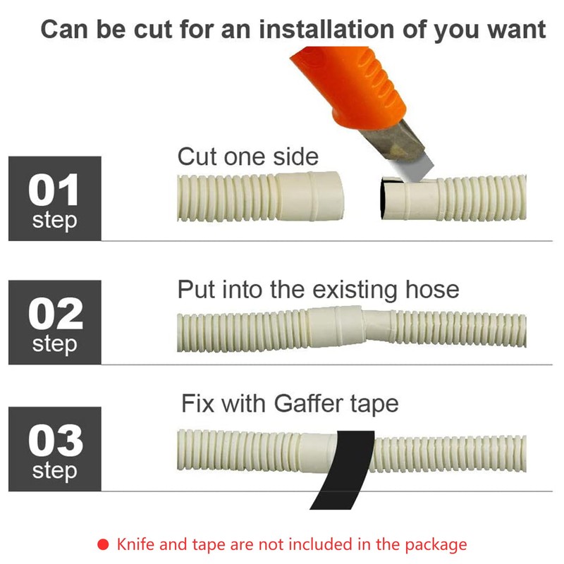 LBG Products 50 Ft Air Conditioner Drain Hose for Ductless