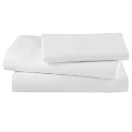 EOM Linens White XL Twin Size Flat Sheets Size 66" X 115" T-130 Thread Count (1 Pack) Great for Home, Salons, Spas, Hotel, Institutional & Hospital use.