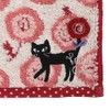 Noah Family Towel Handkerchief, Rosy Cat, Women's, Approx. 9.8 x