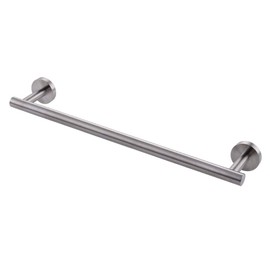 SEIDO Heavy Duty Commercial Grade-304 Stainless Steel 450mm/17.7-inch Total Length Bathroom Towel Bar, Hanging Space 400mm/15.7-inch Space-Saving Single Towel Rod, Full Brushed Finish