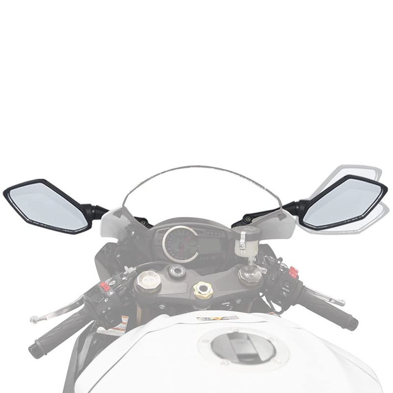 FOVPLUE Long Rear View Mirrors,Motorcycle Left and Right Mirrors Adjustment