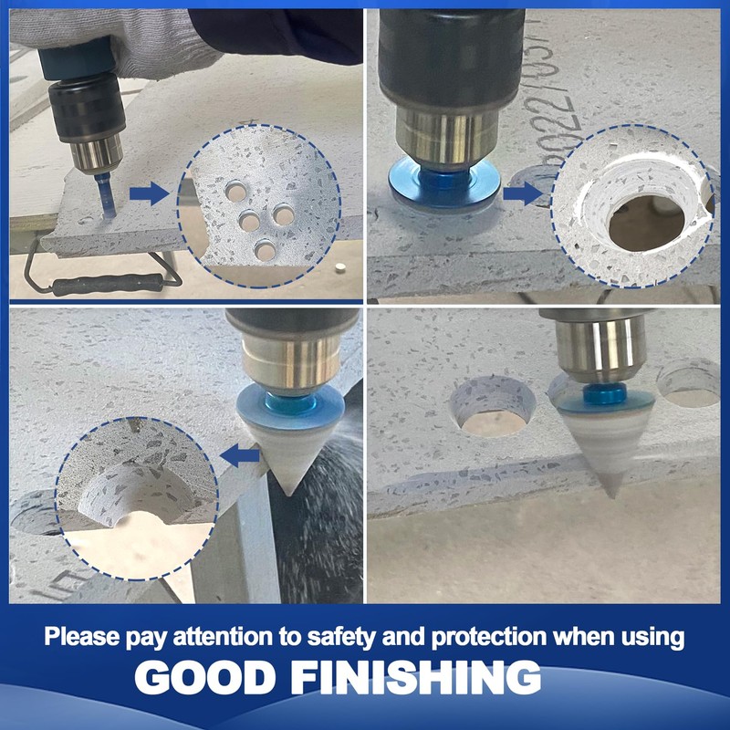 Dry Diamond Core Drill Bit Set,BRSCHNITT Diamond Tile Hole Saw