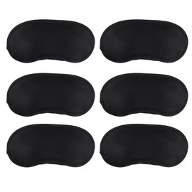 Sleep Mask, 12 PCS Eye Mask for Side Sleeper Soft Breathable Blackout Eye Cover with Adjustable Straps for Travel Blindfold Meditation Nap Women Men Kids (Black)