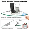 Corner Glass Shower Caddy 2 Pack 8MM-Thick Tempered Glass Shelf