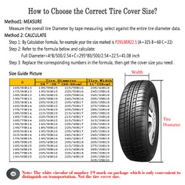 Tire Covers for RV Wheel (4 Pack Silver),Moonet Oxford Waterproof UV Sun Protectors for Motorhome Boat Trailer Camper Van SUV, D66cm x H28cm for Diameter 24"-26"