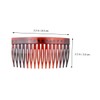 SAFIGLE 25Pcs Scalp Massager Hair Side Comb Durable Hair Clips