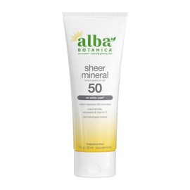 Alba Botanica Sport Sunscreen Lotion, SPF 45, Fragrance Free, 4 Oz