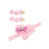 Pink Valentine's Headband Bow Hair Clips Pin Pink Hairband Hairclips
