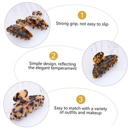 Healeved Hair Claw Clamp Vintage Gripper Claw Clip for Women Jaw Clips Fashion Hair Clasp Ornament Decorative