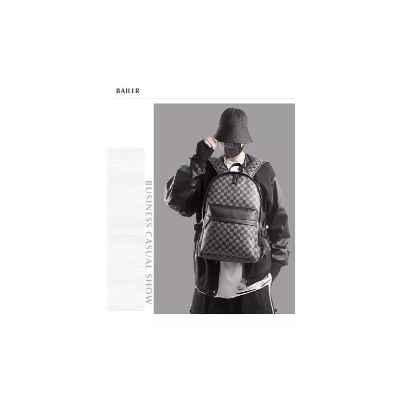 Skora Mochila Impermeable De Viajes De Cuero Para Laptop