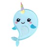 PatchMommy Narwal Iron-On Patch for Clothing, Jeans, Jackets, Children, Baby