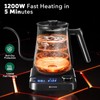 Electric Kettle, HIYAKOI Gooseneck Electric Kettle with Temperature Control, Pour