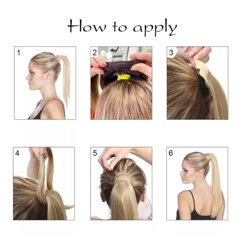 Felendy Extensión De Cola De Cabello Lacio De 24 Pulgadas