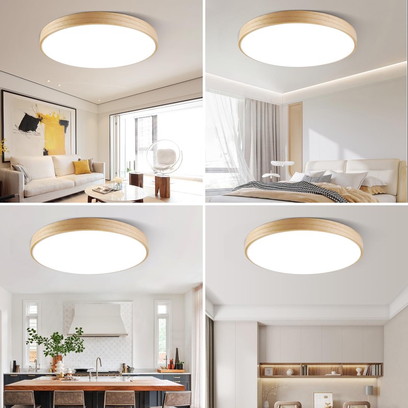 LED Smart WiFi Ceiling Light, Dimmable LED Light with Alexa