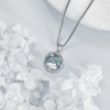 ONEFINITY Lighthouse Necklace for Women Sterling Silver Turquoise Compass Pendant