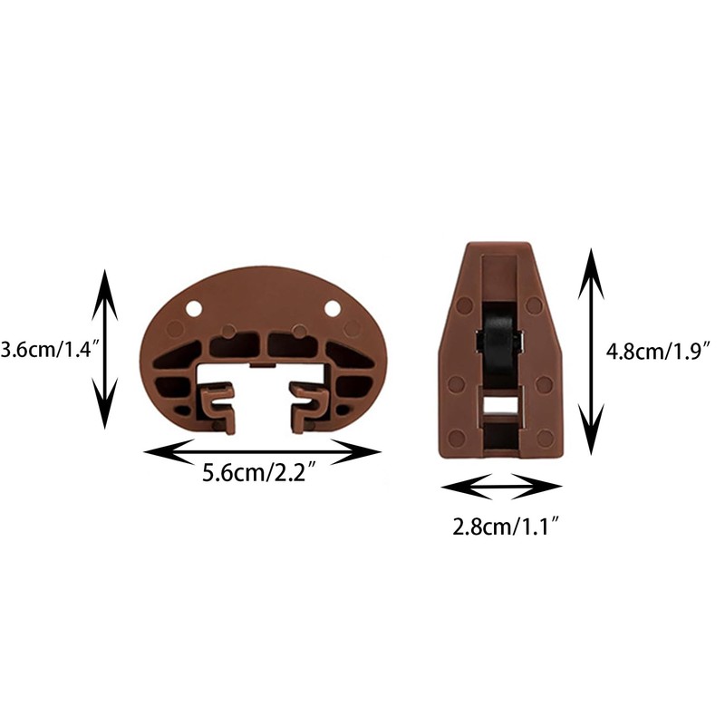TAODAN 2 Sets Guideway Replacement Part Universal Center Mount Drawer