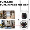 Camera Home Security, Outdoor Camera Dual Lens, WiFi Human Detection,