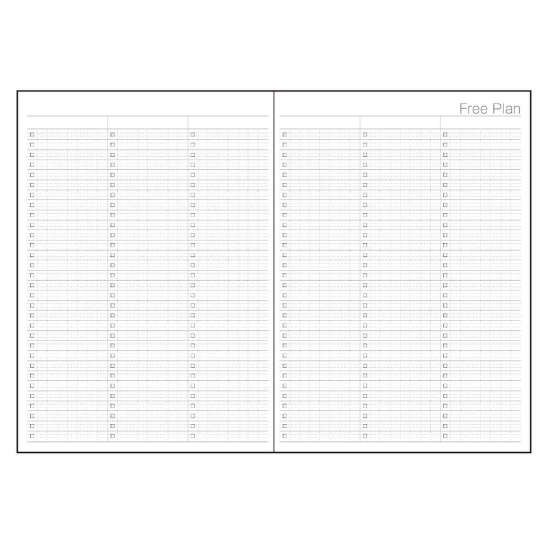 Logical Diary 2025 Monthly Notebook Type A/B6/Camping NS-B602-25AS1