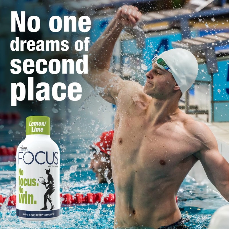 Focus Shots with Trilogine, Stay Sharp, Zero Sugar Energy Boost,