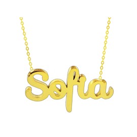 Damen-Halskette mit Namen, Edelstahl, mit Original-Geschenkbox, personalisierter Schmuck für Freunde, Brautpaar Only Faith, standard, Edelstahl, Nicht zutreffend.