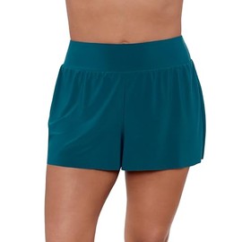 Aqua Green Women's Standard Beach Short, Lagoon