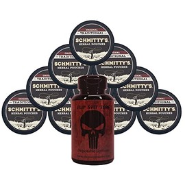 DC Crafts Nation Mud Bud Spittoon Skull with 10 Cans Schmitty's Herbal Snuff Original Pouches