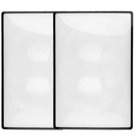 Chargenyang Premium Magnification Full Page Magnifier Fresnel Lenses Ideal for Reading Small Prints & Low Vision Seniors (2PACK)