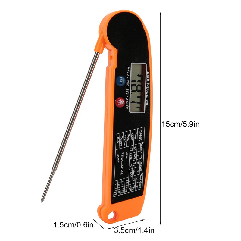 Waterproof Digital Meat Thermometer Instant Read Thermometer for Kitchen Outdoor
