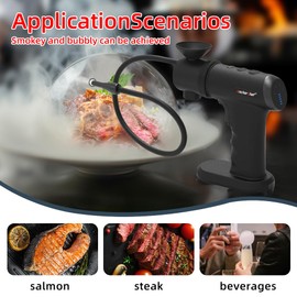 AnchorChef Smoking Gun Food Smoker,Cocktail Smoker Kit,Smoking Gun Wood Smoke Infuser Kit,Recommend as awesome gift for smoker food lovers.Gifts for Man, Dad, Husband (Black)