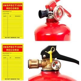 Inspection Record Labels Safety Tag 25 Pcs Year Maintenance Inspection Labels-Inspection Record Inventory Shipping Pallet Industrial Stickers for Prevention Equipment Quality Control (Label)