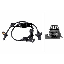 HELLA 6PU 358 218-921 Sensor Wheel Speed 2-Pin Cable 605 mm with Clamp