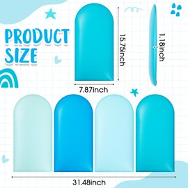 Jetec 4 Pcs Wall Padding for Kids with Autism Playroom Anti Collision 3D 15. 75 x 7. 87 Inch Peel and Stick Headboard Upholstered Wall Panels for Nursery Protection(Blue Series)