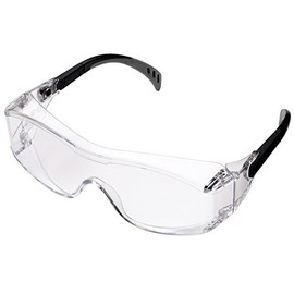 Midori Anzen Renebel Safety Glasses for Work, Over-Glass Compatible, Double-Sided Anti-Fog Coating, Clear Lens, MP960