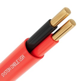 Syston Fire Alarm Cable Security Burglar Station Wire, 16/2 1000 ft 100% Solid Copper Unshielded FPLP/CL3P/FT6/CMP Plenum-Rated UL and/or ETL Listed, 16 AWG UV Resistant RoHS for Indoor/Outdoor Use