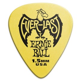 [Genuine] ernieball Pick Everlast 1.5 mm Yellow 12 Pieces Set # 9195