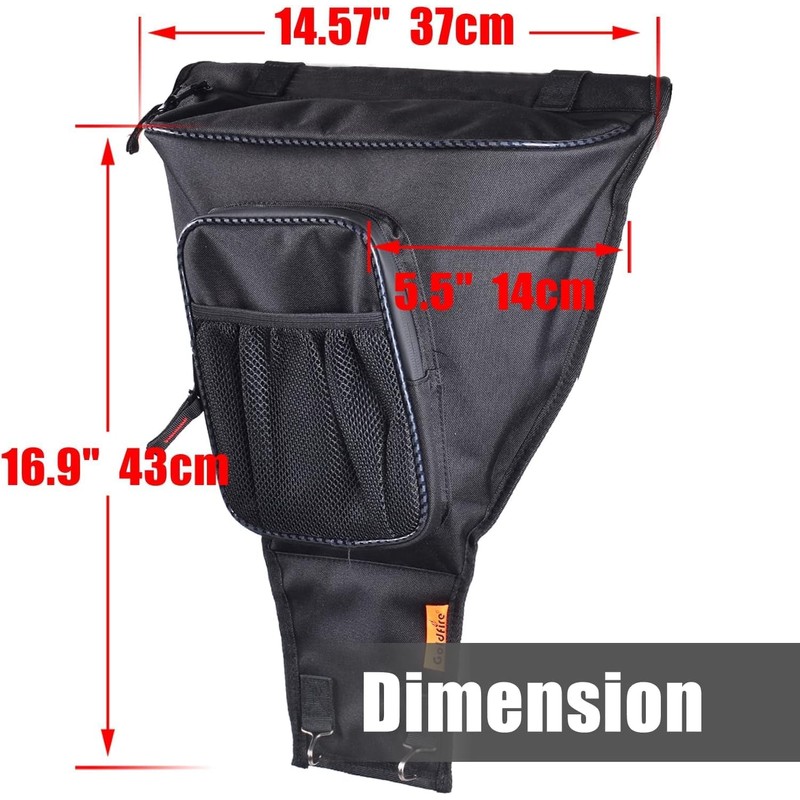 Goldfire RZR XP Accessories,1680D UTV Gear Bag Cab Pack Center