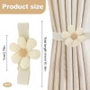 Curtain Tie Backs, 4PCS Flower Tie Backs for Curtains, Creative