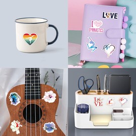 110 Pcs Gymnastics Stickers for Teens Girls Kid Incentive Gift,Nordic Style Sport Stickers for Skateboard,Guitar,Phone,Bicycle,Water Bottles,Graffiti Decoration Waterproof Vinyl for Wall